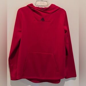 Red pullover hoodie